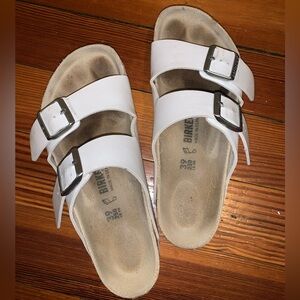 Birkenstock Arizona White Sandal